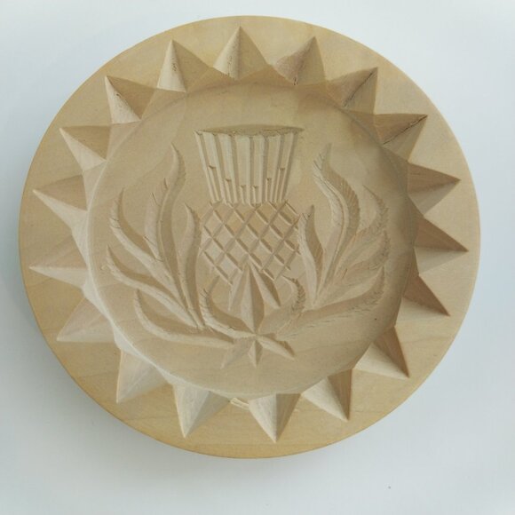 Vintage Handmade J & I Crichton Kirriemuir Scotland Wood Shortbread Cookie Molds - Picture 6 of 11